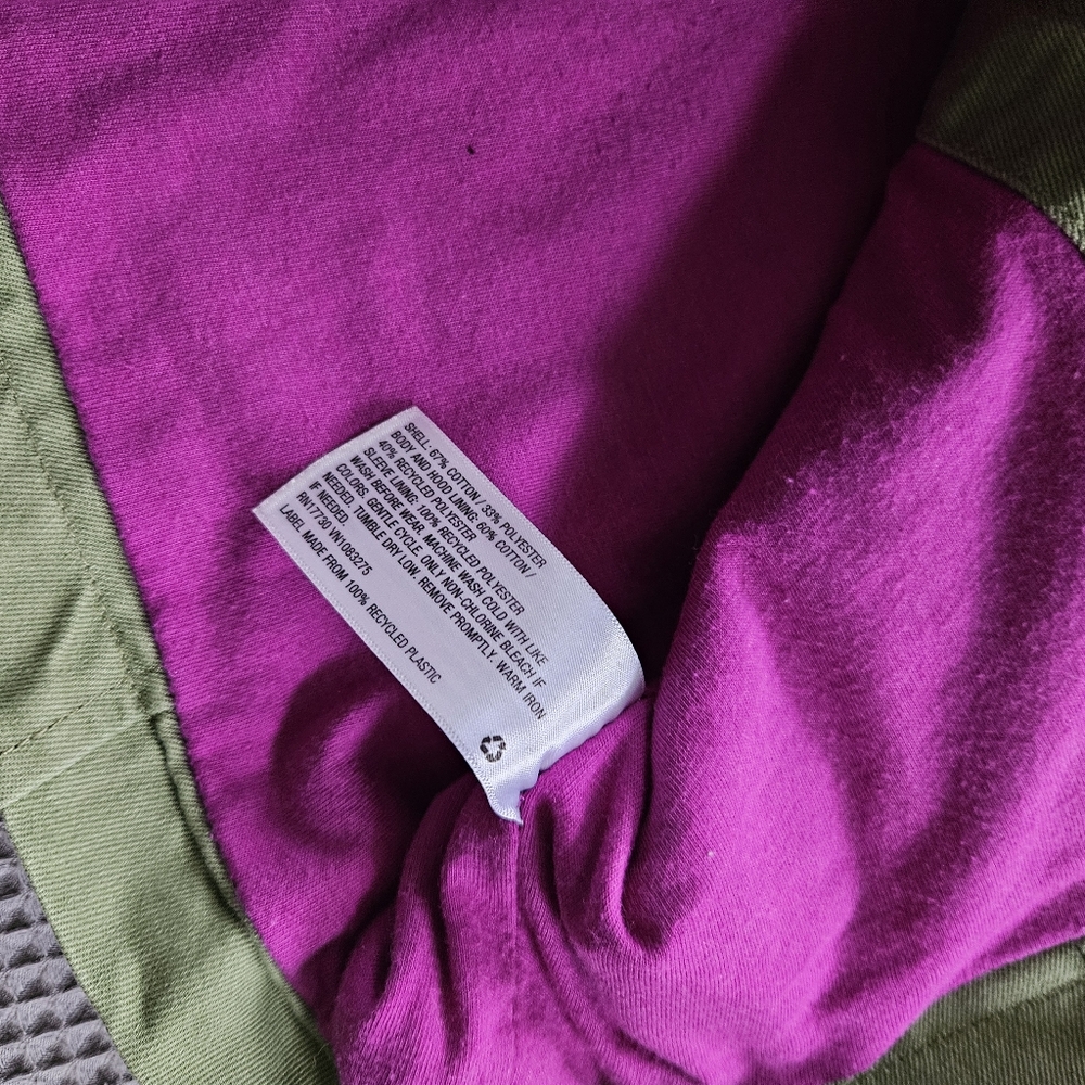 Cat & Jack Girls 6/6X Fall/Spring Green Coat - Picture 3 of 8